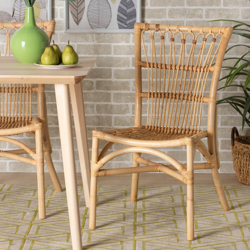 bali & pari - Ammi Dining Chair in Natural Brown - Ammi-Rattan-DC view 8