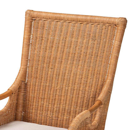 bali & pari - Amsterdam Dining Chair in Light Honey - Amsterdam-Light Honey Rattan Cushioned-DC view 5