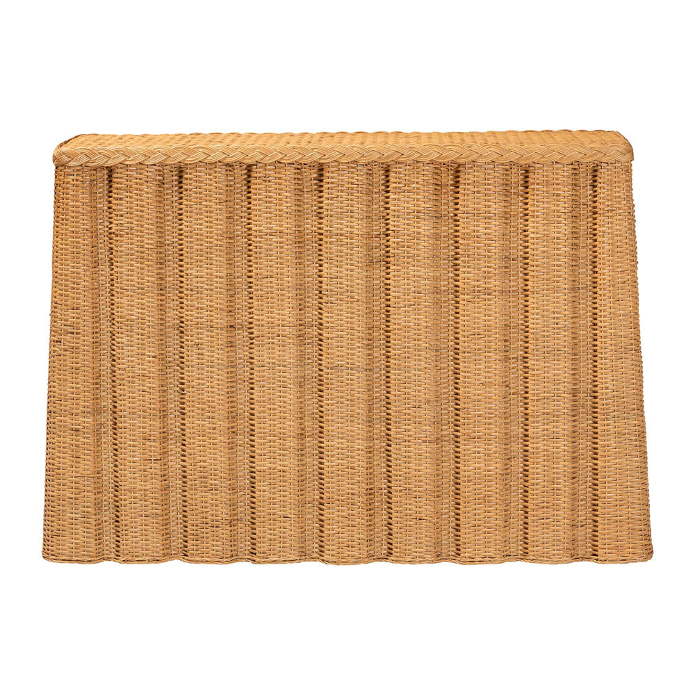 bali & pari - Andrea Console Table in Light Honey - Andrea-Light Honey Rattan-Console Table view 2