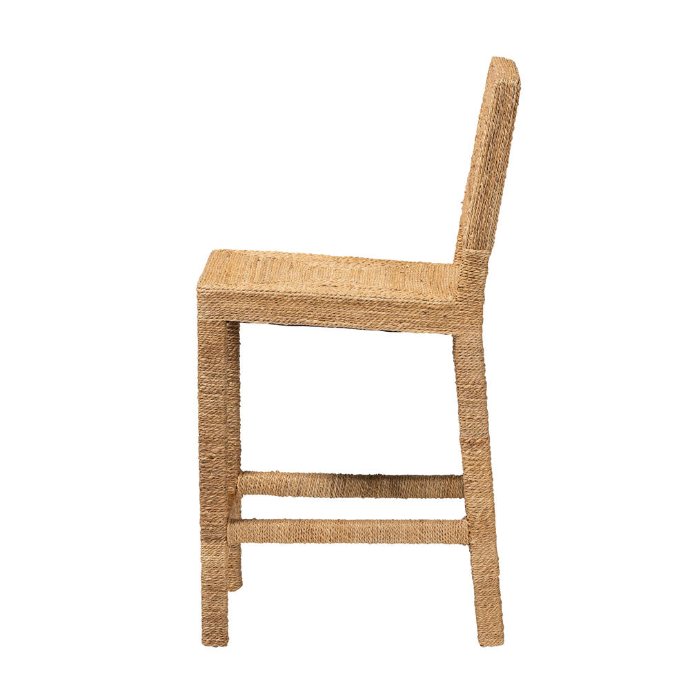 bali & pari - Anfield Counter Stool in Natural - Anfield SH60-Mahogany/Seagrass-CS view 3