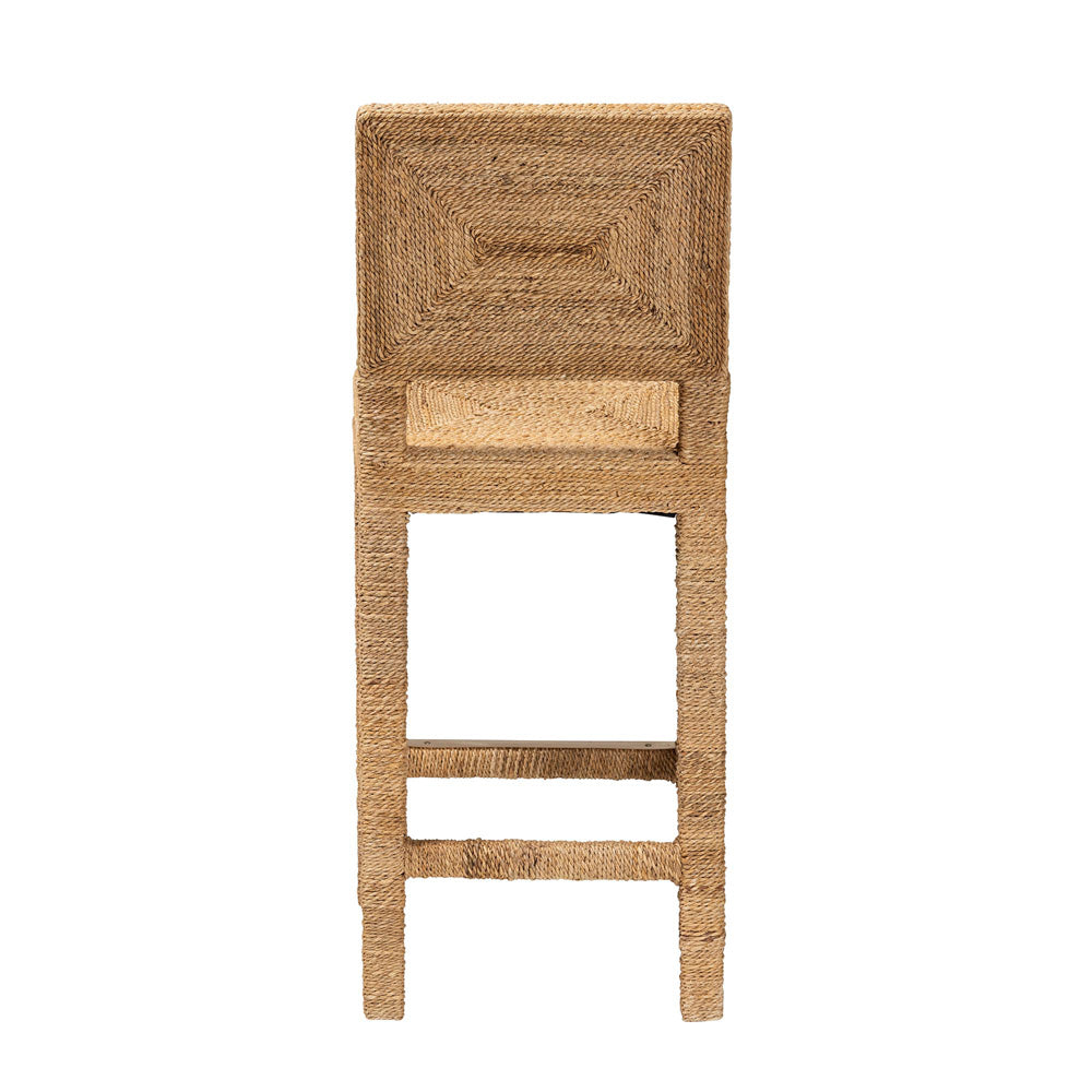 bali & pari - Anfield Counter Stool in Natural - Anfield SH60-Mahogany/Seagrass-CS view 4