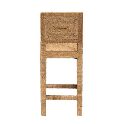 bali & pari - Anfield Counter Stool in Natural - Anfield SH60-Mahogany/Seagrass-CS view 4