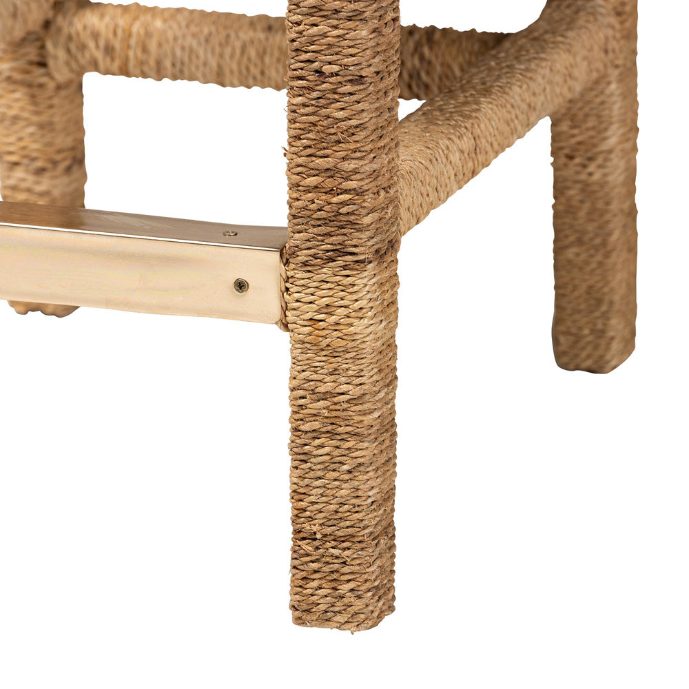bali & pari - Anfield Counter Stool in Natural - Anfield SH60-Mahogany/Seagrass-CS view 6