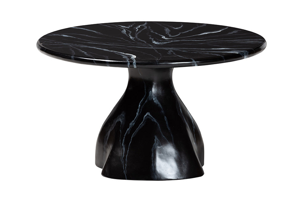 bali & pari - Aponi Coffee Table - Aponi-Black Marbled Resin-CT view 2