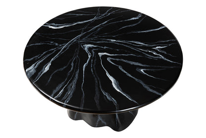 bali & pari - Aponi Coffee Table - Aponi-Black Marbled Resin-CT view 3