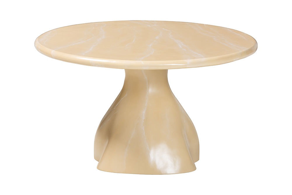 bali & pari - Aponi Coffee Table - Aponi-Cream Marbled Resin-CT view 3