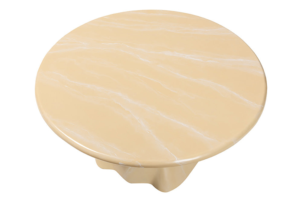 bali & pari - Aponi Coffee Table - Aponi-Cream Marbled Resin-CT view 4