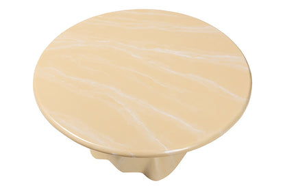 bali & pari - Aponi Coffee Table - Aponi-Cream Marbled Resin-CT view 4