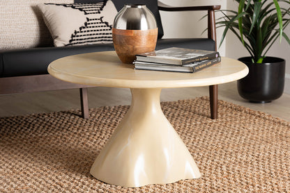 bali & pari - Aponi Coffee Table - Aponi-Cream Marbled Resin-CT view 5