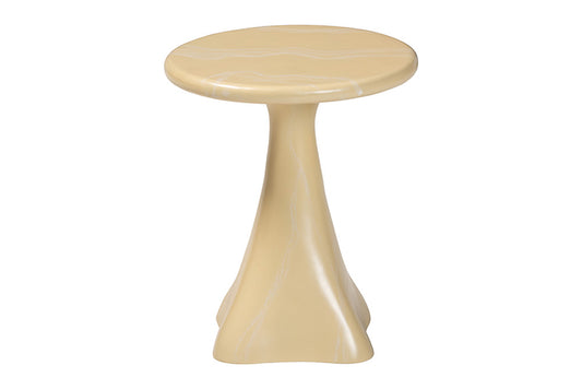 bali & pari - Aponi End Table - Aponi-Cream Marbled Resin-ET view 2