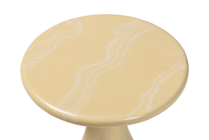 bali & pari - Aponi End Table - Aponi-Cream Marbled Resin-ET view 3