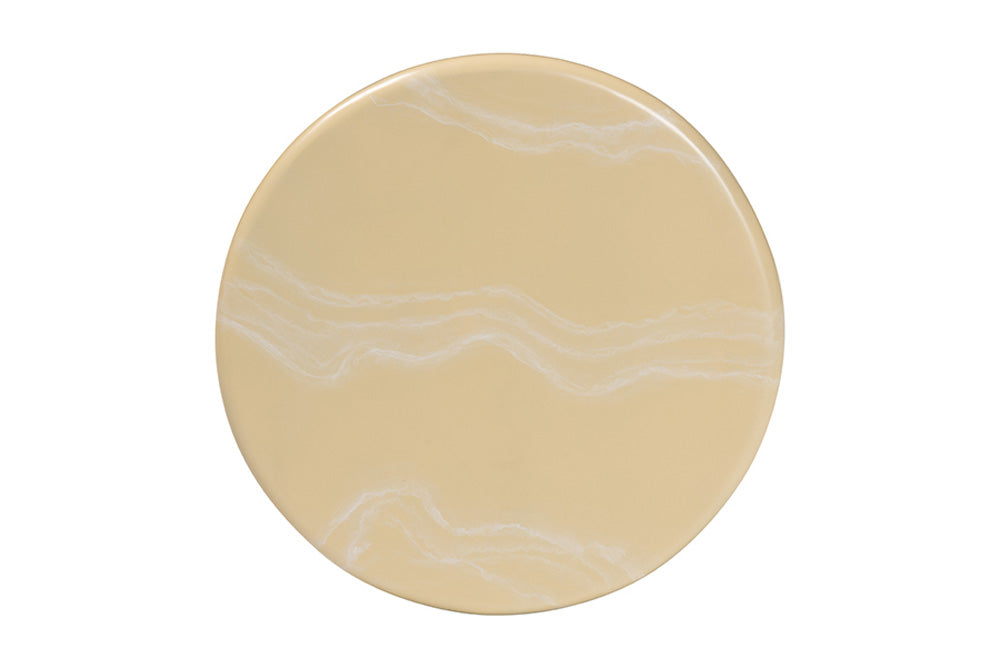 bali & pari - Aponi End Table - Aponi-Cream Marbled Resin-ET view 4