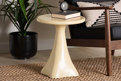 bali & pari - Aponi End Table - Aponi-Cream Marbled Resin-ET view 5