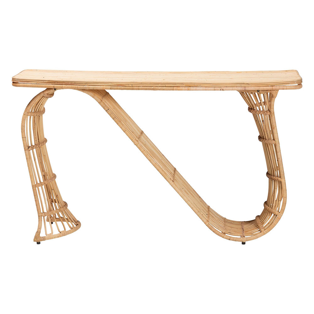 bali & pari - AraceliConsole Table in Light Honey - Araceli-Rattan/Light Honey-Console Table view 4