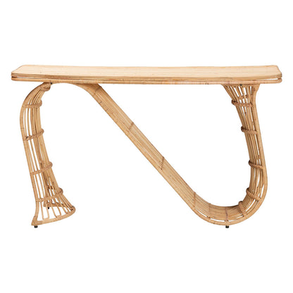 bali & pari - AraceliConsole Table in Light Honey - Araceli-Rattan/Light Honey-Console Table view 4