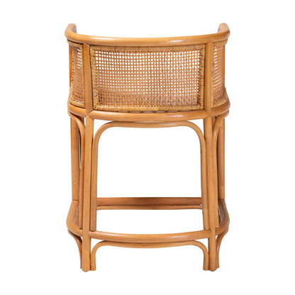 bali & pari - Aria Counter Stool in Light Honey - Ania-Light Honey/Rattan-CS view 4