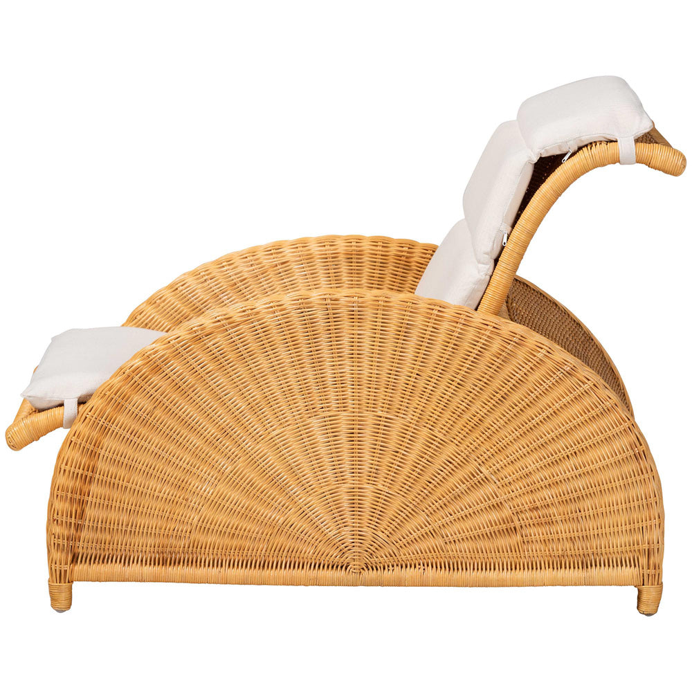 bali & pari - AriesChaise in Light Honey - Aries-Light Honey/Rattan-Cushion-Lounger view 3
