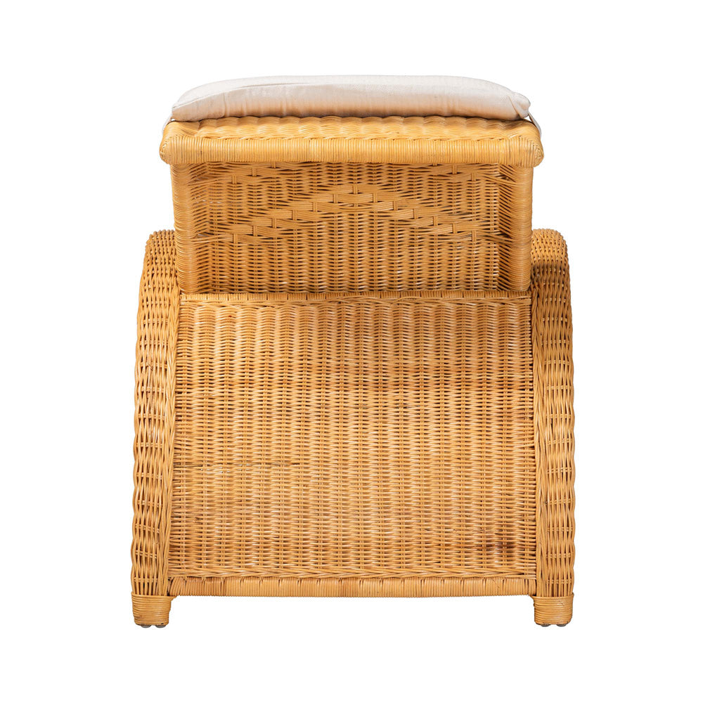 bali & pari - AriesChaise in Light Honey - Aries-Light Honey/Rattan-Cushion-Lounger view 4