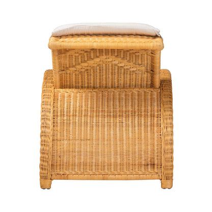 bali & pari - AriesChaise in Light Honey - Aries-Light Honey/Rattan-Cushion-Lounger view 4