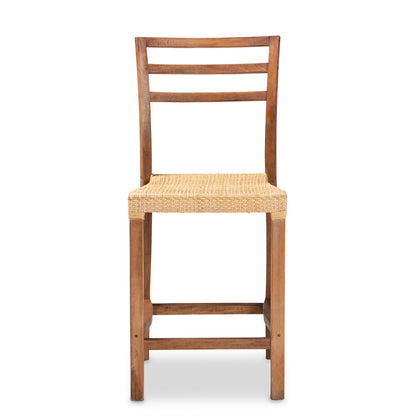bali & pari - Arthur Counter Stool in Natural Brown/Walnut Brown - Arthur-Teak-CS view 2