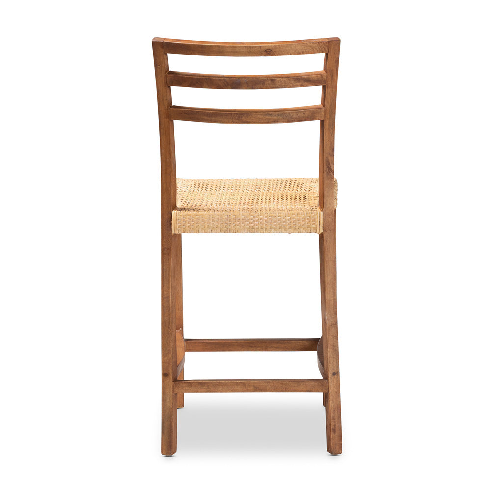 bali & pari - Arthur Counter Stool in Natural Brown/Walnut Brown - Arthur-Teak-CS view 4