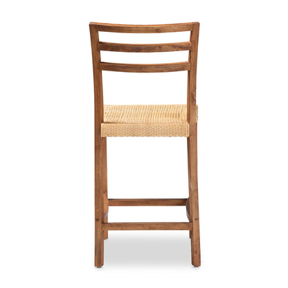 bali & pari - Arthur Counter Stool in Natural Brown/Walnut Brown - Arthur-Teak-CS view 4
