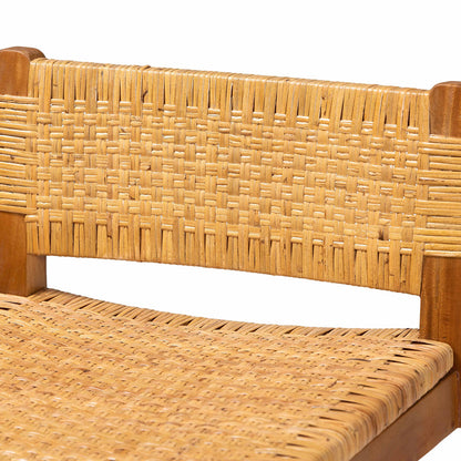 bali & pari - Asgart Bar Stool in Light Honey/Natural Brown - Asgart-SVN089-Mahogany/Rattan-BS view 5