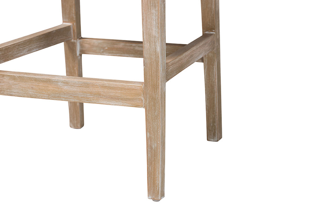 bali & pari  - Ashford Counter Stool - MD-39961-Ashford-White Wash-Wood-Cushion-CS view 7