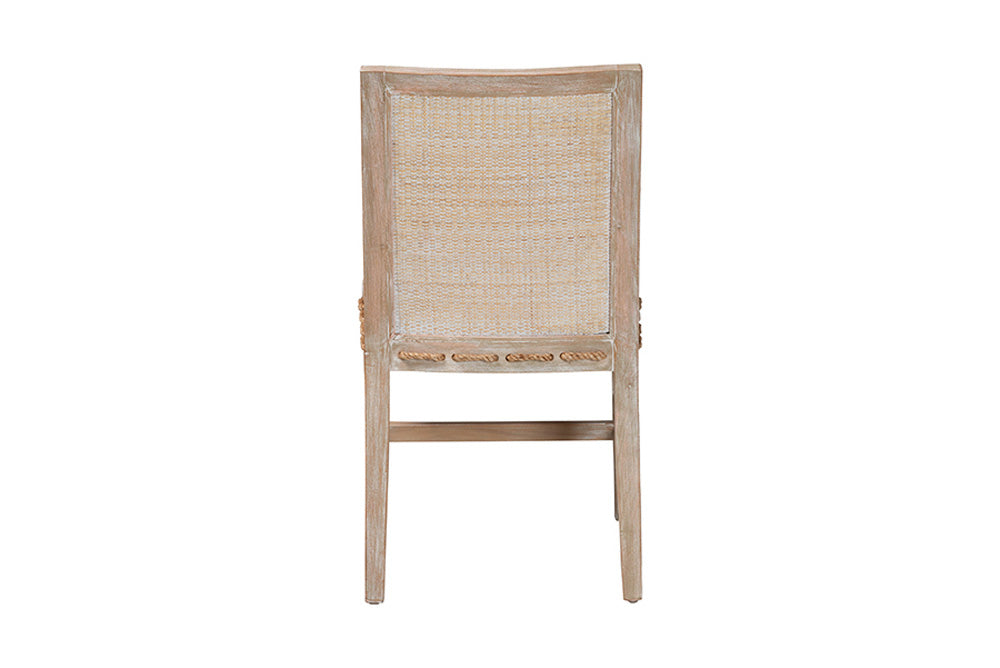 bali & pari  - Ashford Dining Chair - MD-39960-Ashford-White Wash-Wood-Cushion-DC view 4