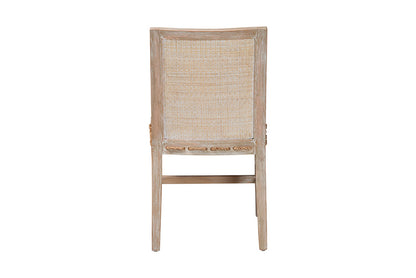 bali & pari  - Ashford Dining Chair - MD-39960-Ashford-White Wash-Wood-Cushion-DC view 4