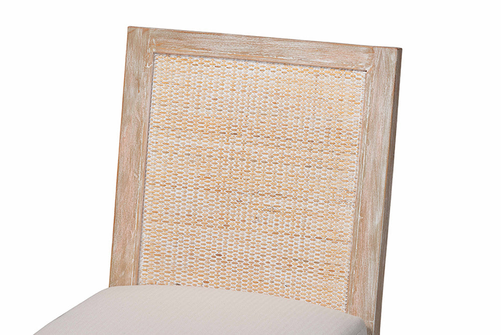 bali & pari  - Ashford Dining Chair - MD-39960-Ashford-White Wash-Wood-Cushion-DC view 6