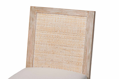 bali & pari  - Ashford Dining Chair - MD-39960-Ashford-White Wash-Wood-Cushion-DC view 6