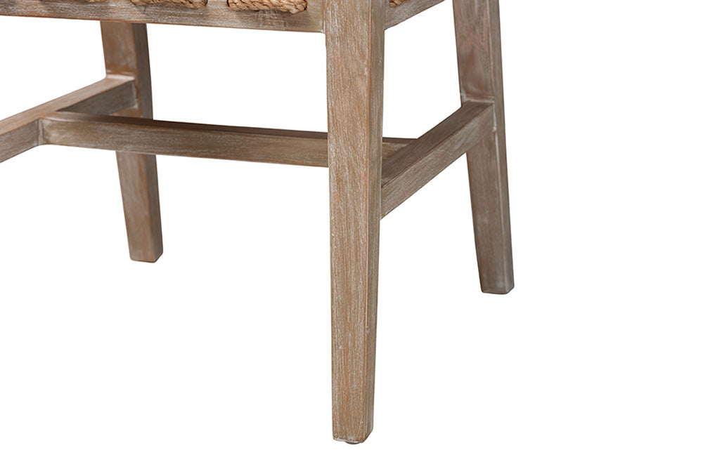 bali & pari  - Ashford Dining Chair - MD-39960-Ashford-White Wash-Wood-Cushion-DC view 7