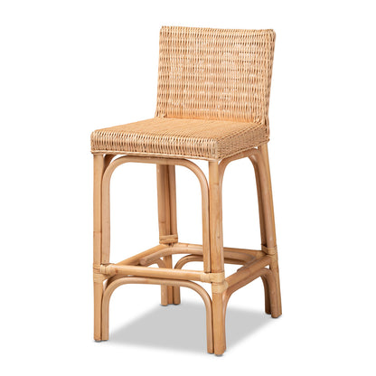 bali & pari - Athena Counter Stool in Natural - Athena-Natural-CS view 1