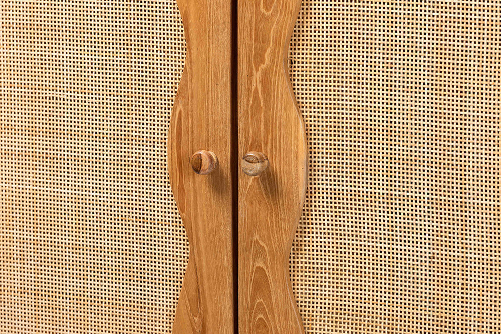 bali & pari - Augusto Storage Cabinet - Augusto-Wood/Webbing-Cabinet-KD-Box view 7