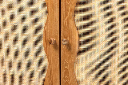 bali & pari - Augusto Storage Cabinet - Augusto-Wood/Webbing-Cabinet-KD-Box view 7
