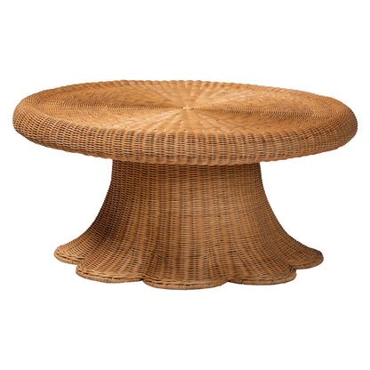 bali & pari  - Avalon Coffee Table in Light Honey - Avalon-Light Honey Wicker-Coffee Table view 1