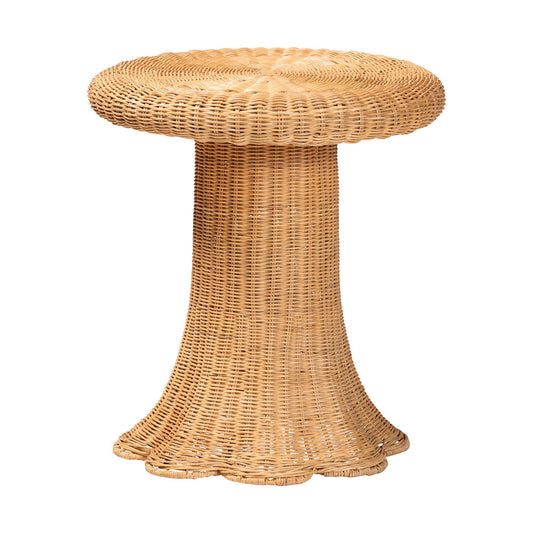 bali & pari - Avalon End Table in Light Honey - Avalon-Light Honey Wicker-End Table view 1