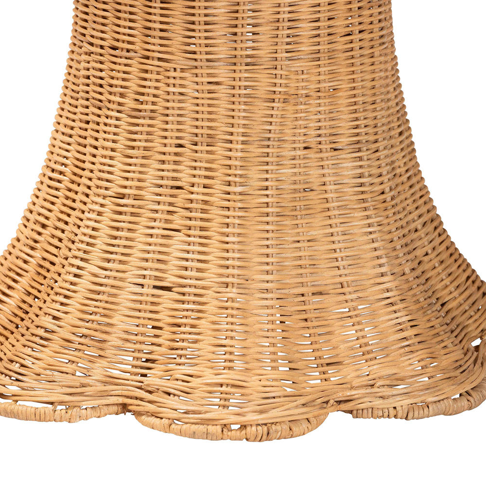 bali & pari - Avalon End Table in Light Honey - Avalon-Light Honey Wicker-End Table view 3