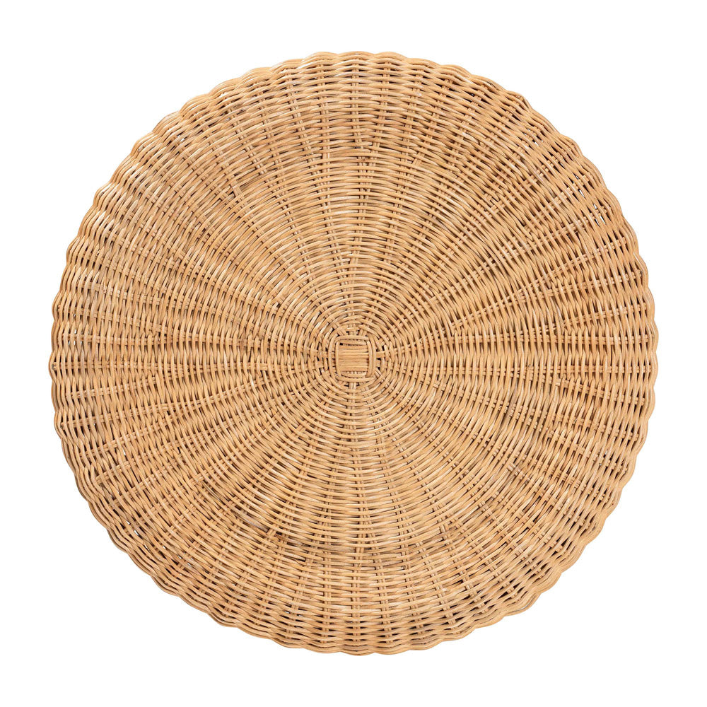 bali & pari - Avalon End Table in Light Honey - Avalon-Light Honey Wicker-End Table view 4