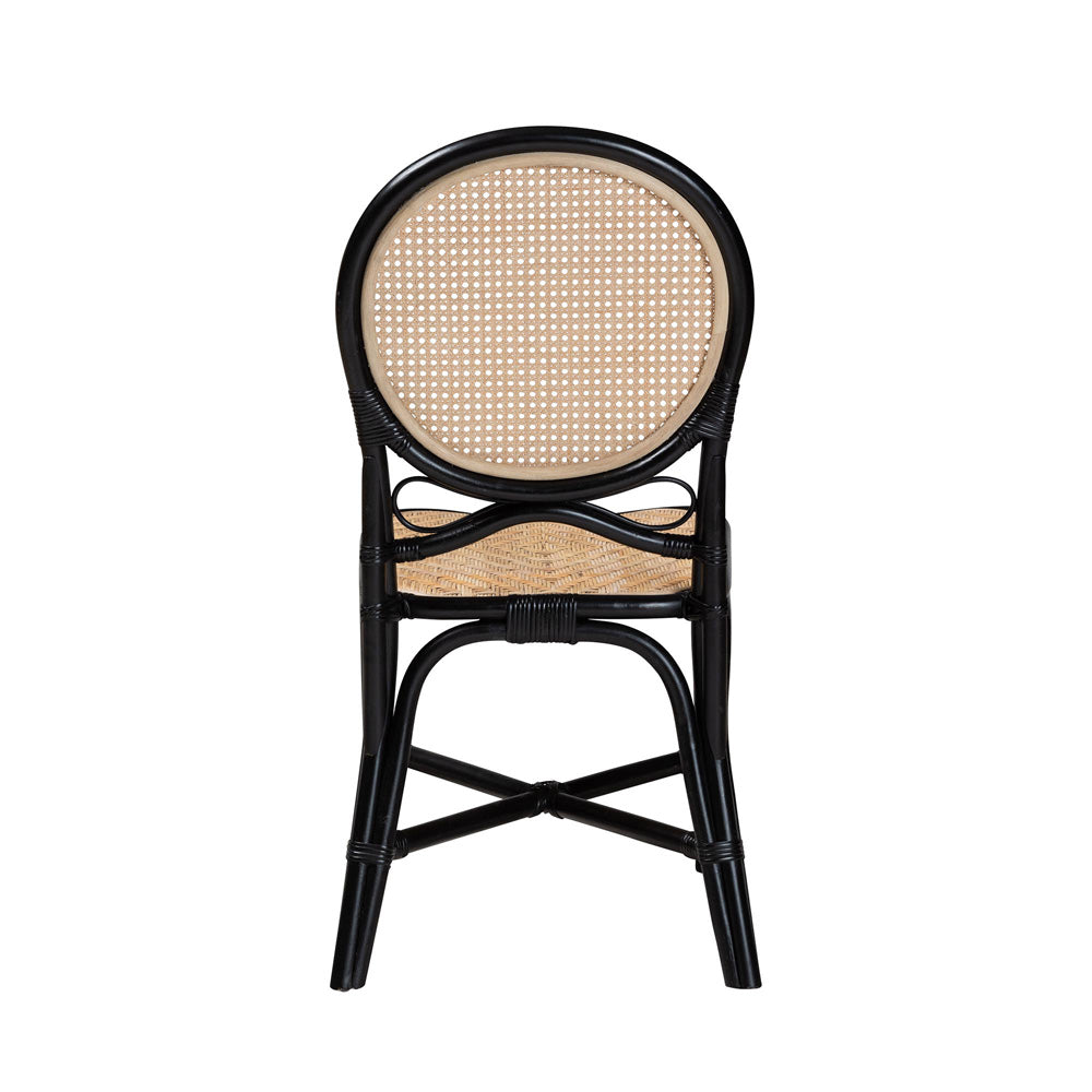 bali & pari - Ayana Dining Chair in Natural Brown/Black - Ayana-Rattan-DC view 4