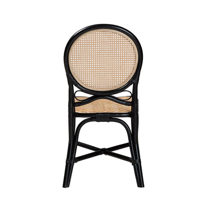 bali & pari - Ayana Dining Chair in Natural Brown/Black - Ayana-Rattan-DC view 4