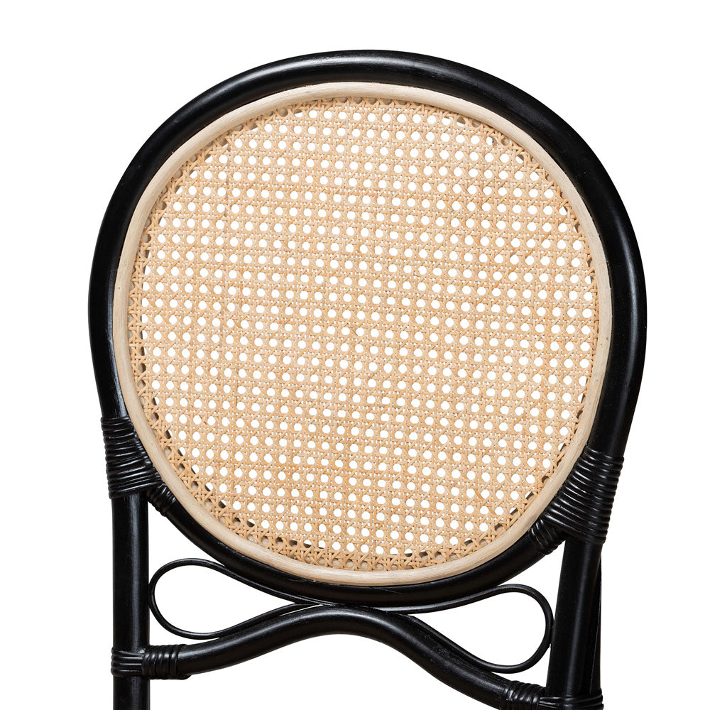 bali & pari - Ayana Dining Chair in Natural Brown/Black - Ayana-Rattan-DC view 5