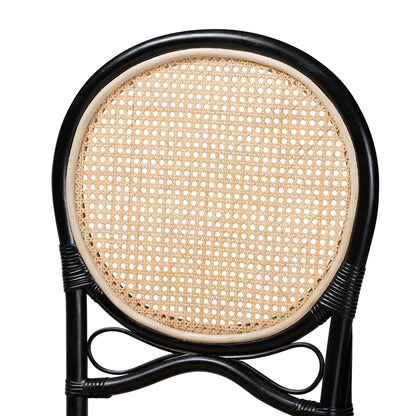 bali & pari - Ayana Dining Chair in Natural Brown/Black - Ayana-Rattan-DC view 5