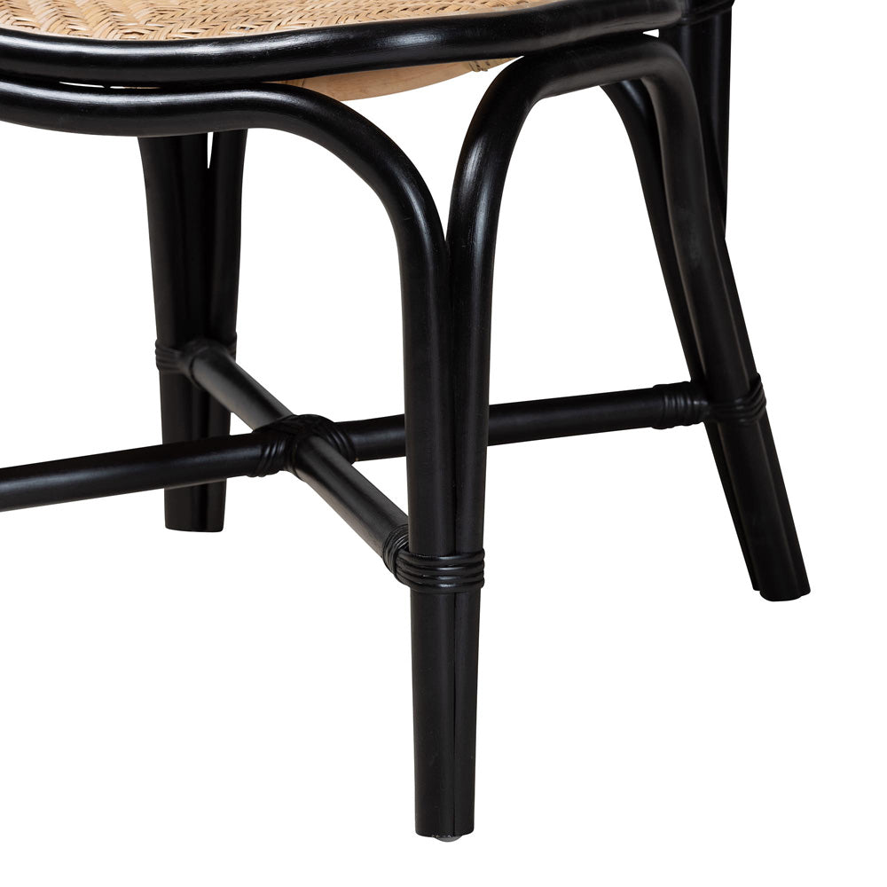 bali & pari - Ayana Dining Chair in Natural Brown/Black - Ayana-Rattan-DC view 6