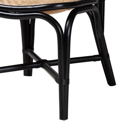 bali & pari - Ayana Dining Chair in Natural Brown/Black - Ayana-Rattan-DC view 6
