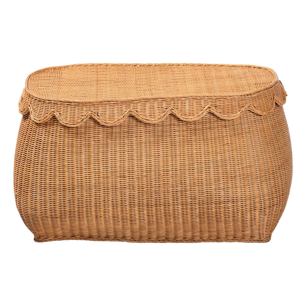 bali & pari - Ayleen Basket in Light Honey - Ayleen-Lg-Light Honey Rattan-Basket view 3