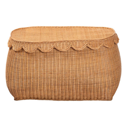 bali & pari - Ayleen Basket in Light Honey - Ayleen-Lg-Light Honey Rattan-Basket view 3
