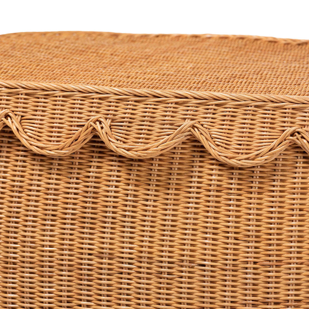 bali & pari - Ayleen Basket in Light Honey - Ayleen-Lg-Light Honey Rattan-Basket view 5