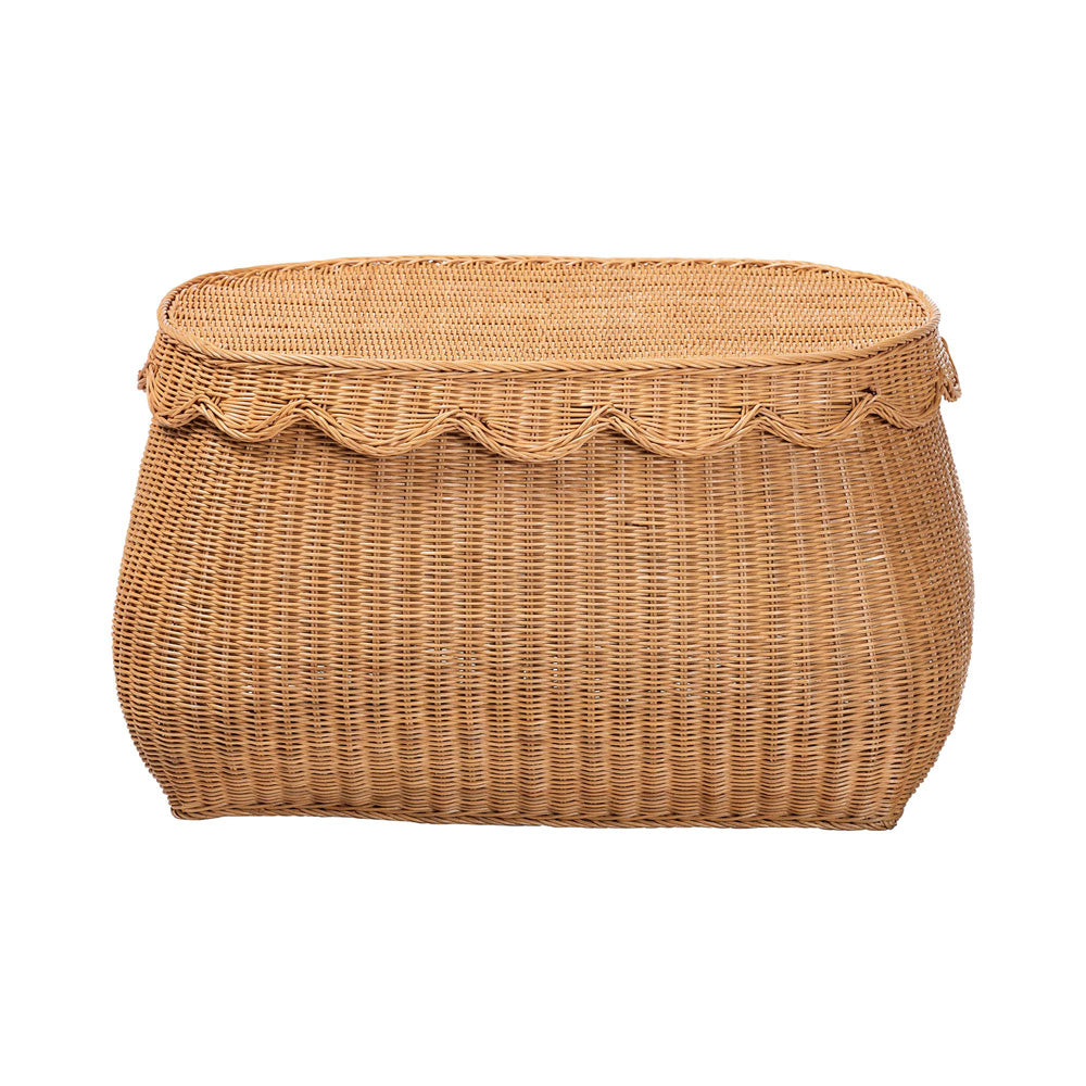 bali & pari - Ayleen Basket in Light Honey - Ayleen-Md-Light Honey Rattan-Basket view 3